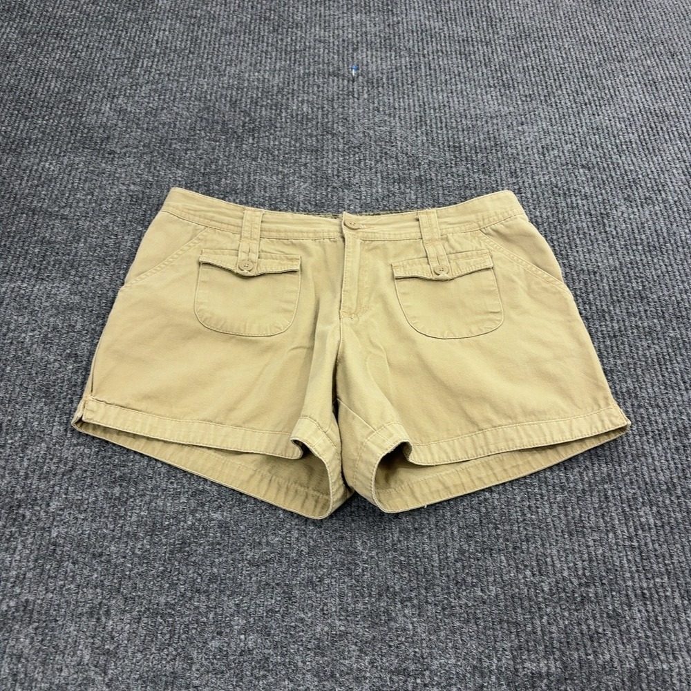 Arizona Jean Company Shorts Womens 18 1/2 Tan Cotton Cargo Utility Casual Summer